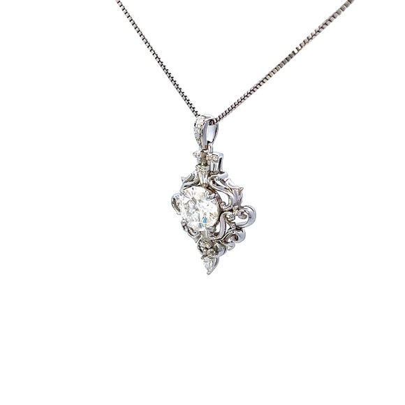 New Cut - 2ct Filagree Necklace - 2 styles - Picture 3 of 7